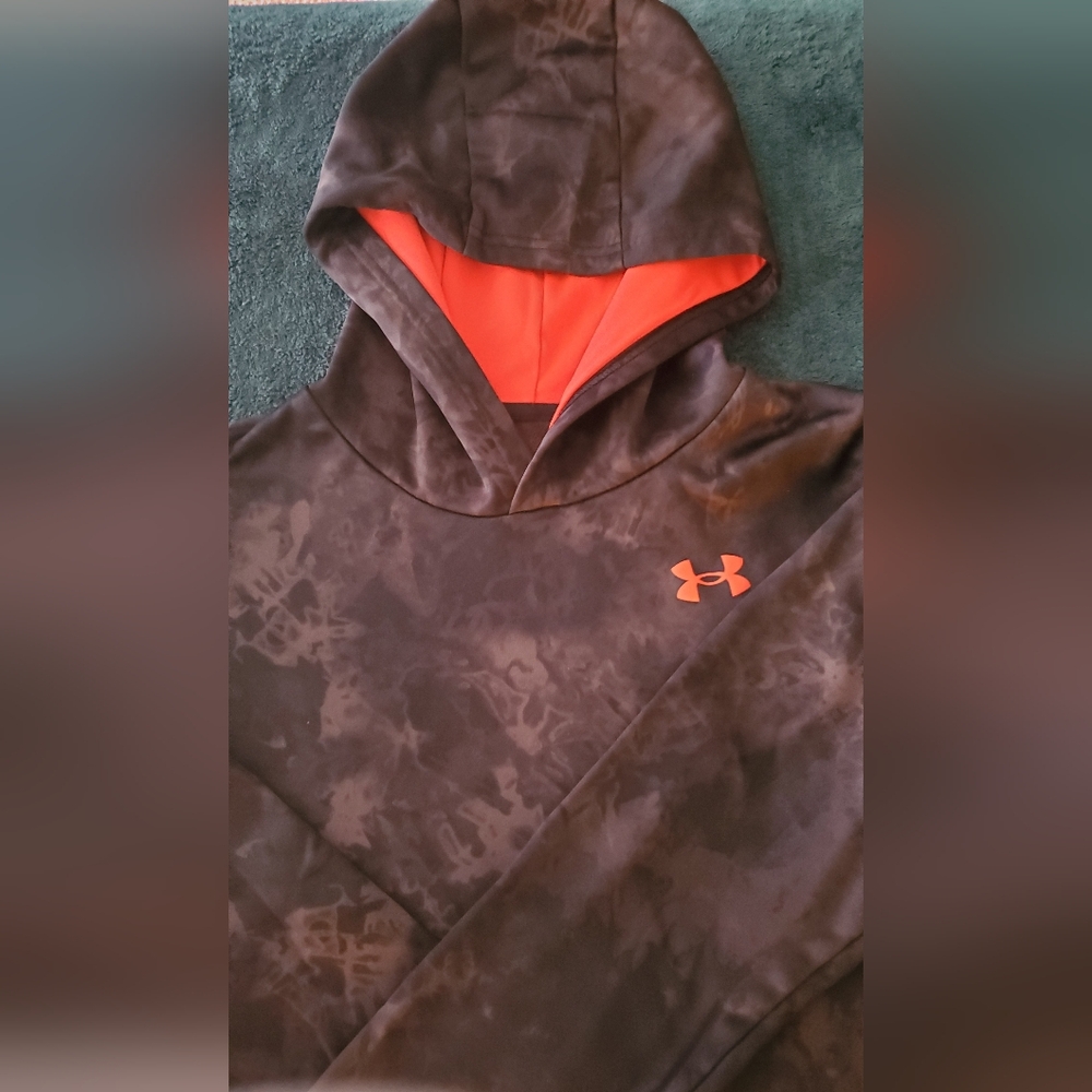 Under Armour Brown and Orange Hoodie